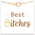 Women's Engraved Message Friendship Bracelet - 18K Gold Plated Silver or Brass with Ten Sayings for Birthdays - Brass Pl