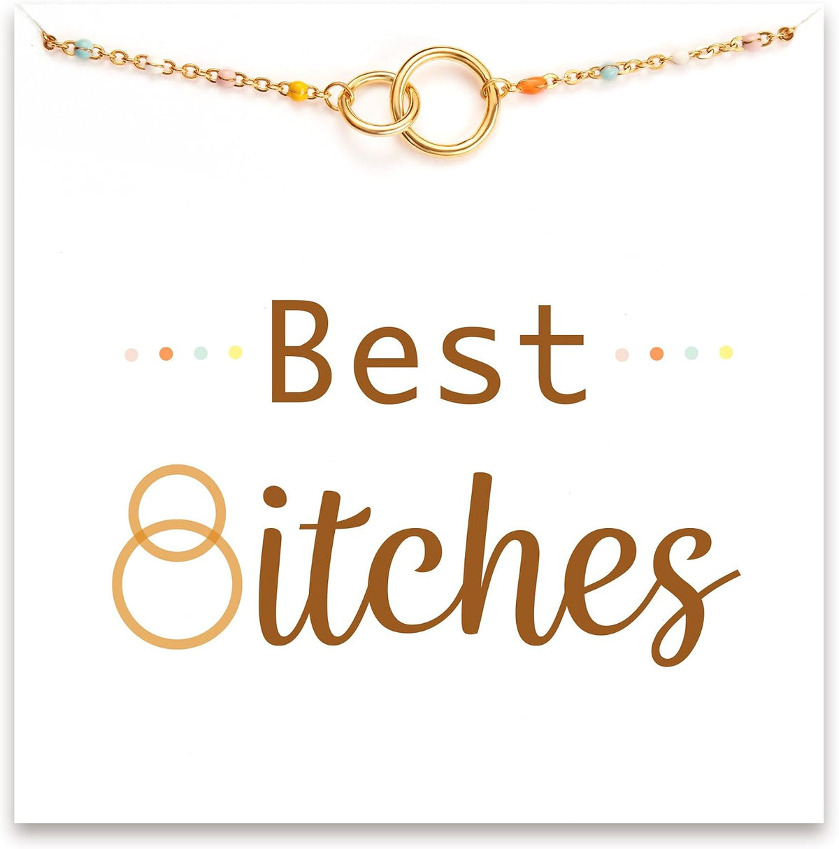 Women's Engraved Message Friendship Bracelet - 18K Gold Plated Silver or Brass with Ten Sayings for Birthdays - Brass Pl